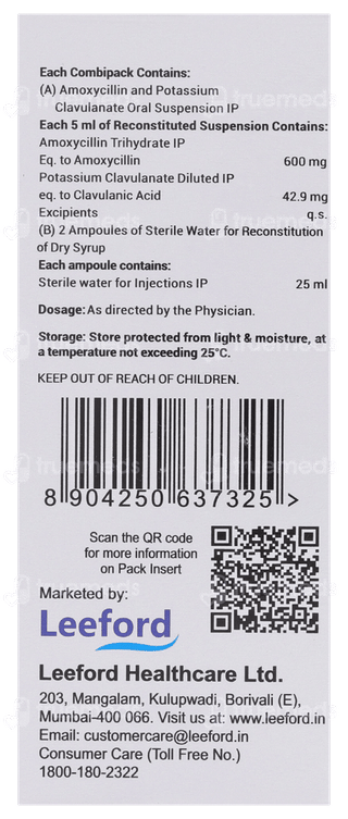 Evoxil Cv Es Dry Syrup 50ml